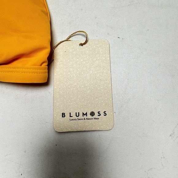 NEW BLUMOSS MAI MESH PANEL TRIANGLE BIKINI TOP- SUNSET Large - Picture 10 of 14